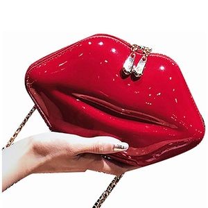 Red Lip Purse evening purse